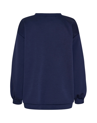 Marta du Chateau - MDChibiscus Sweatshirt - Navy/Sky